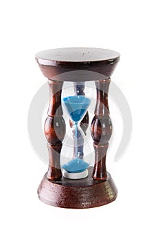 Sand glass made of wood