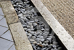 Sand gravel pebbles stone