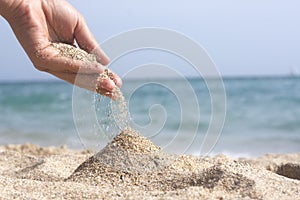 Sand in hand