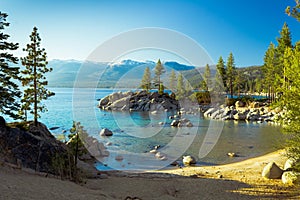 Sand Harbor Lake Tahoe Sunset