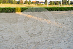 Sand for horses at the ipodrome