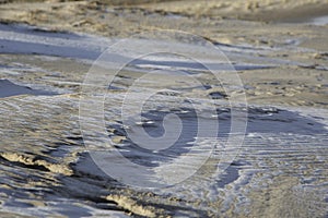 Sand and ice pattern