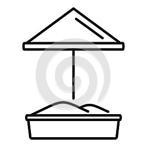 Sand kid playground icon, outline style