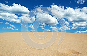 Sabbia soddisfa il cielo 