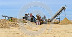 Sand mining and operation