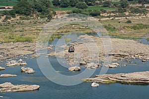 Sand Mining in the River