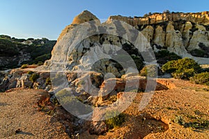 Sand mountain in Donana National Park, near Mazagon, Huelva photo