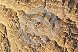 Sand pattern in the Sahara.