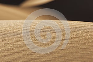 Sand pattern in the Sahara desert of Morocco.
