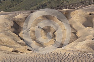 Sand pattern of vocano