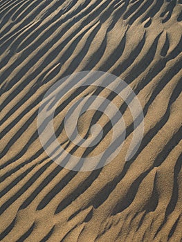 Sand patterns in dunes of Maspalomas