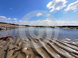 Sand Patterns at Low Tide Lyme Regis