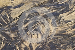 Sand patterns in a rivulet