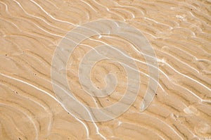 Sand patterns in Santa Ana beach, near Juan Lacaze, Colonia, Uruguay photo