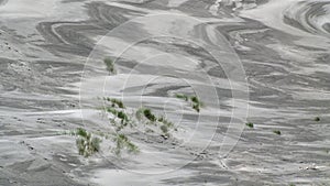 Sand patterns, windswept sand on the foreshore