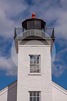 Sand Point Lighthouse Along Lake Michigan