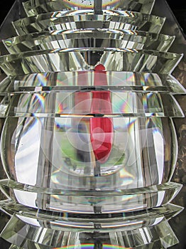 Sand Point Lighthouse fresnel lens