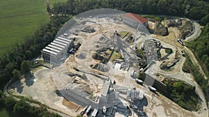 Sand Quarry Lake  Aerial View