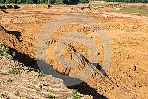 Sand quarry and mining