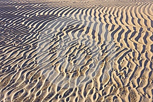 Sand ripple patterns and texture