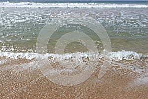Sand ripples on the beach