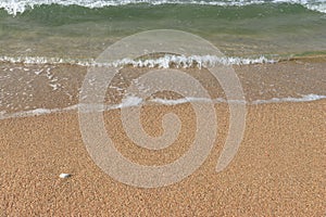 Sand ripples on the beach