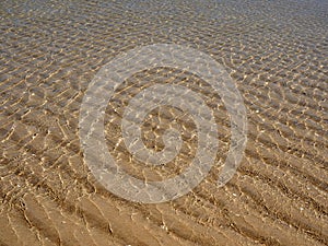 Sand Ripples Caused By Tides At Praia Do Barril Portugal photo
