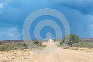 Sand road in the Ugab River valley, Namibia