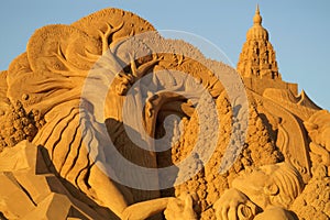Sand sculpture