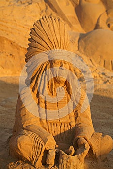 Sand sculpture Indian