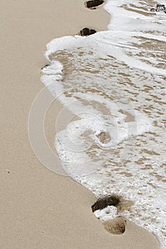 Sand steeps and ocean