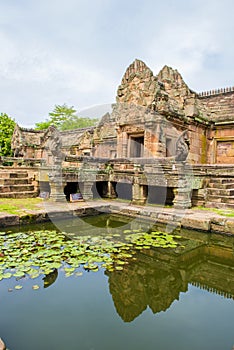 Sand stone castle, phanomrung in Buriram province, Thailand.