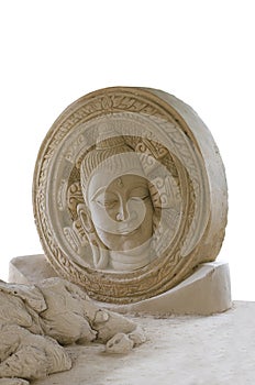 Sand stone sculpture of Thai art