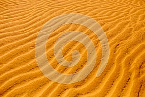 Sand Texture Background. Pattern of dunes in desert. Nature details.
