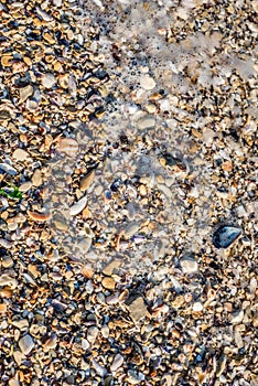 Sand Texture Background. Top View of a Beach or Desert Ground Surface. Close Up Macro