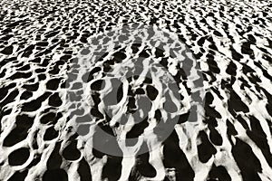 Sand texture in black and white