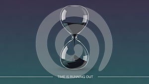 Sand timer counting down