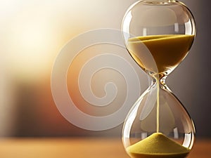 Sand timer counting down