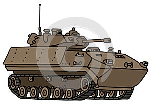 Sand track armoured vehicle