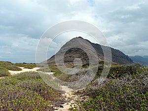 Sand trail at Kaena Point