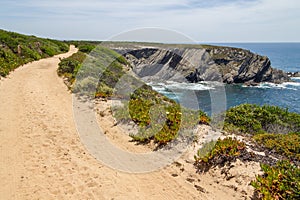 Sand trail in Zambujeira do Mar