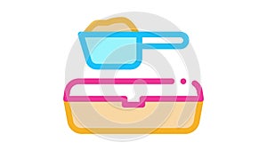 Sand Tray and Scoop Icon Animation