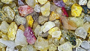 Sand under the microscope - detail