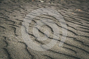 Sand waves and texture of desert as background. Lack of water, hot dry soil