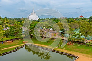 Sanda Hiru Seya stupa viewed from Isurumuniya Rajamaha Viharaya