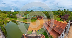 Sanda Hiru Seya stupa viewed from Isurumuniya Rajamaha Viharaya