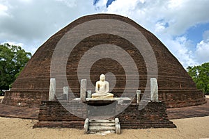 The Sandagiri Stupa at Tissamaharama in Sri Lanka.