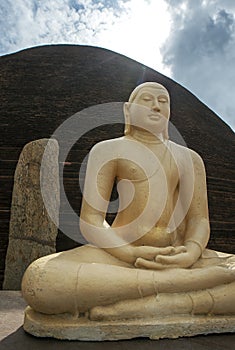 The Sandagiri Stupa at Tissamaharama in Sri Lanka.