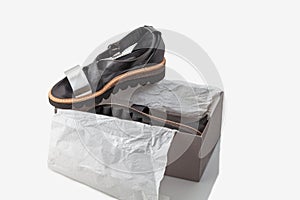 Sandals on box