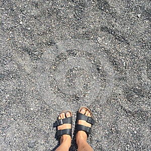 Sandals Feet Sand